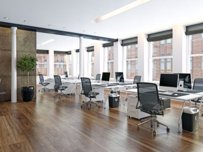 A picture of one of the modern office design trends.