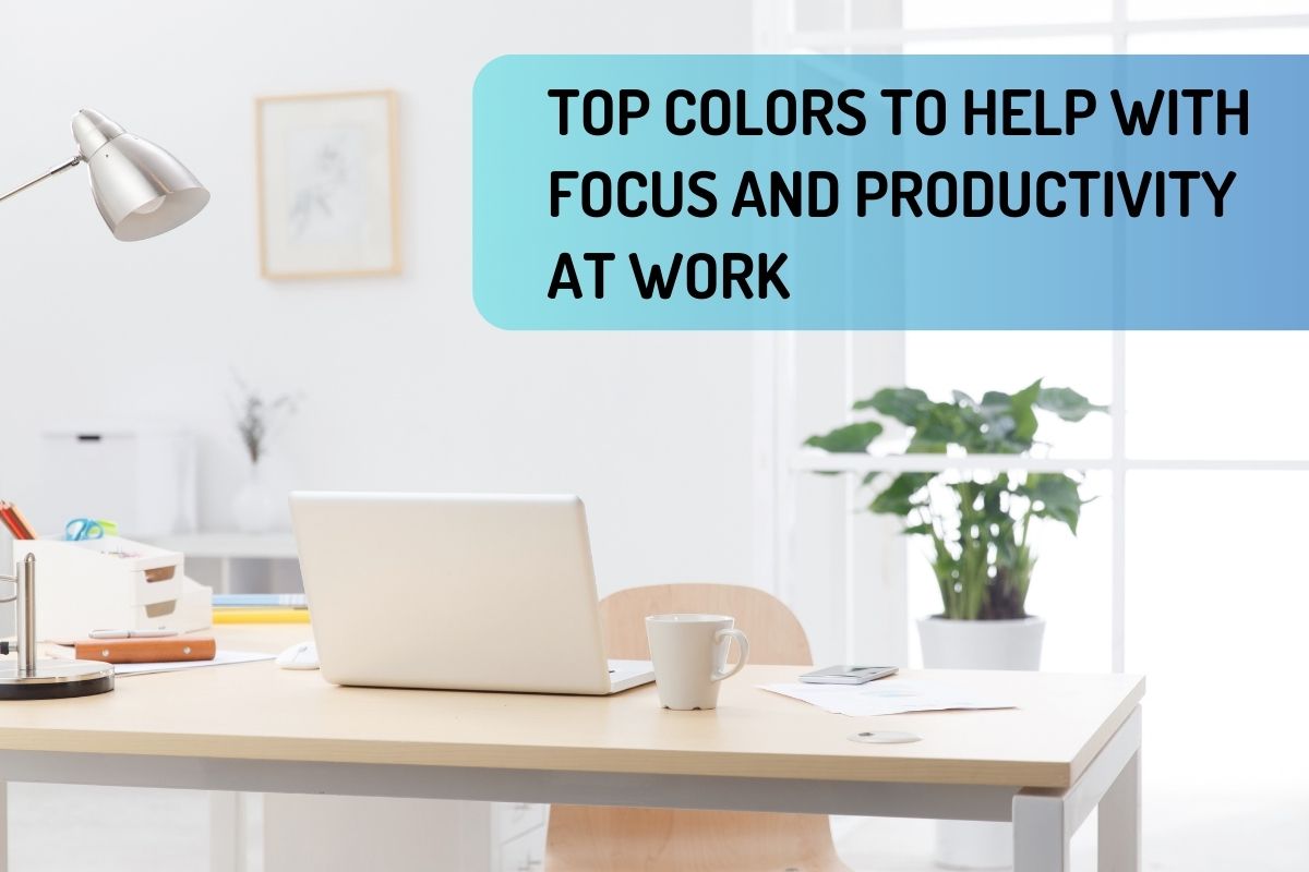 The office has colors that help employees gain focus and boost productivity.